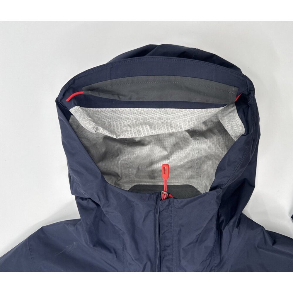 Patagonia Torrentshell Rain jacket H2No Anorak Pullover Hooded Mens XS Blue Red - Picture 5 of 13